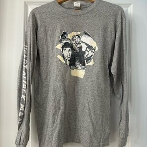Heart Attack Man Gray Long-Sleeve Graphic Men’s Shirt